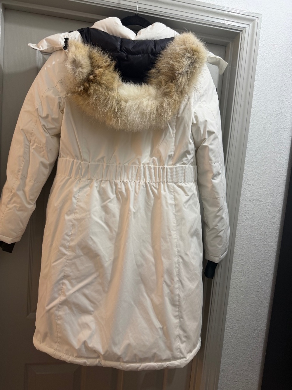 White Triple Fat Goose Coat For Arctic Temperatures